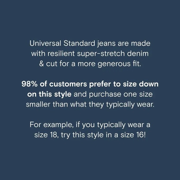 NWT Marne Bootcut Black Denim Jeans | Universal Standard | Size 8 - Picture 3 of 4